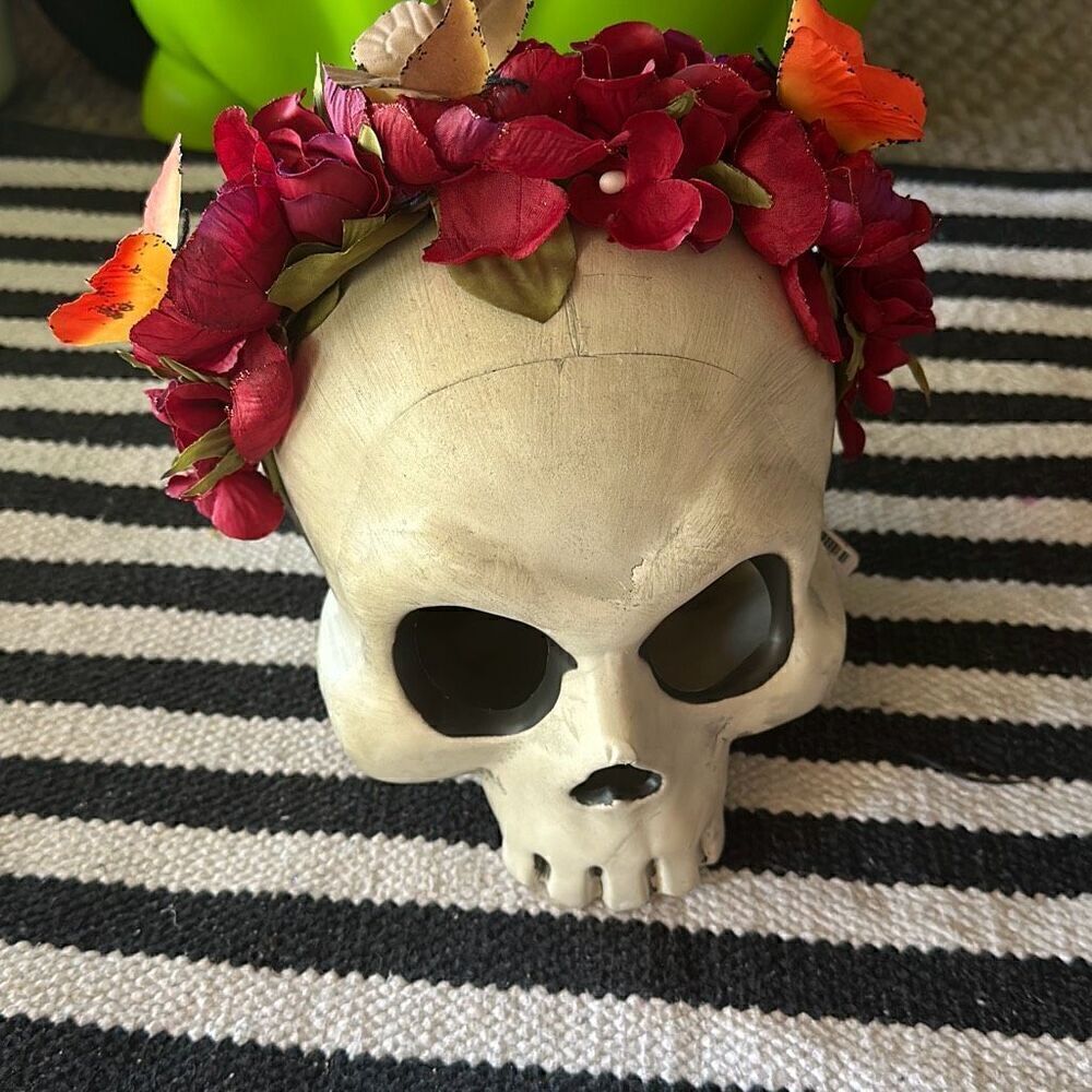 Day of the dead headband Red butterfly Hesdband Halloween NWT